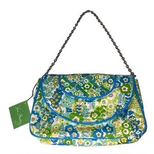 New Vera Bradley Petite Chain Bag English Meadow Floral Detachable Chain NWT